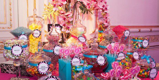 dessert candy display Bar Mitzvah